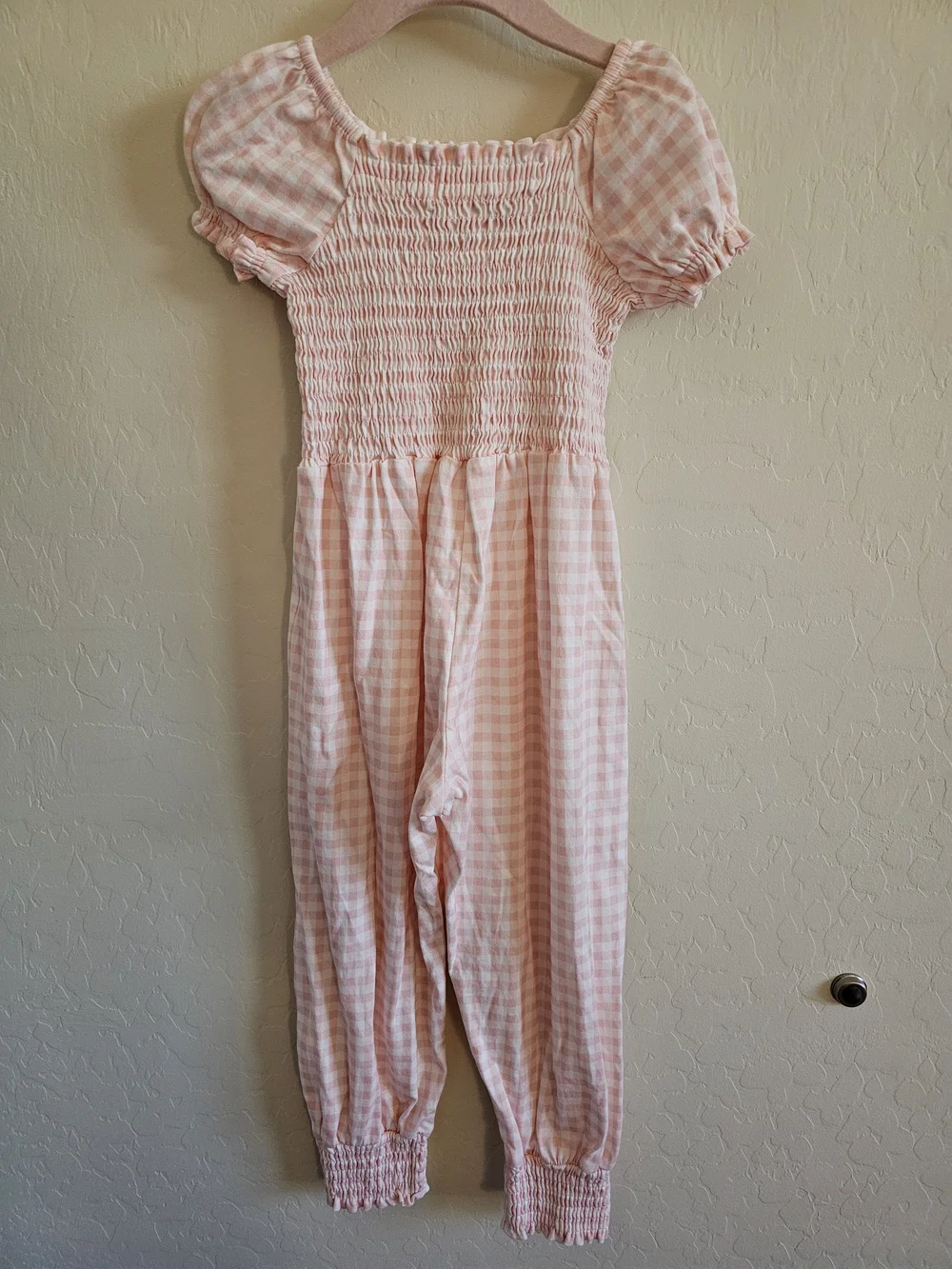 SweetHoney Smocked Romper - Sweet Gingham 4T